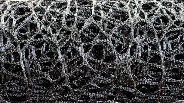 黑色网状织物纹理为背景图片下载
