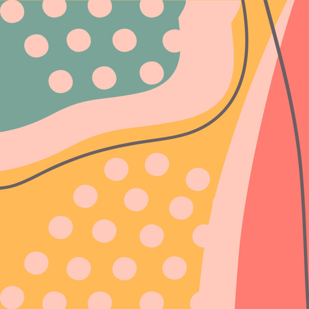 最小的几何抽象背景。创意涂鸦图案在时尚粉彩的颜色。社交媒体故事贴概念海报邀请派对横幅平面设计。现代模板矢量插图图片下载