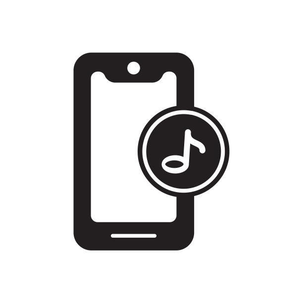 智能手机上播放音乐图标设计，扁平化新潮风格集合图片下载