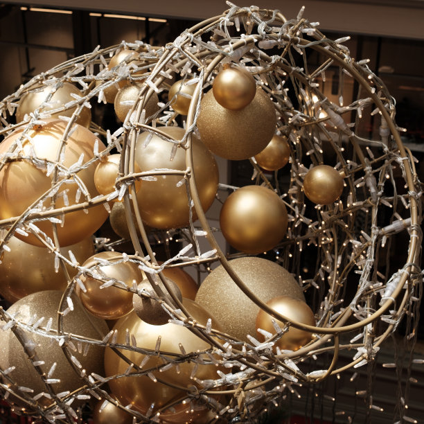 圣诞装饰球。图片下载