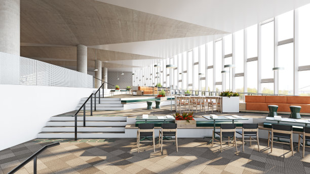 带有开放空间的现代办公室图片下载