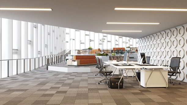 带有开放空间的现代办公室图片下载