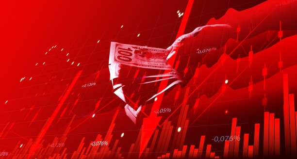 指标增长的全息图。商业增长理念，盈利的创业，盈利的商业策略，图片下载