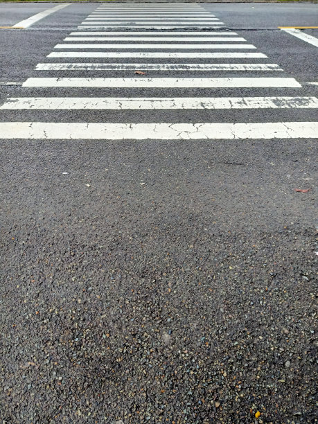 高角度观察斑马线图片下载