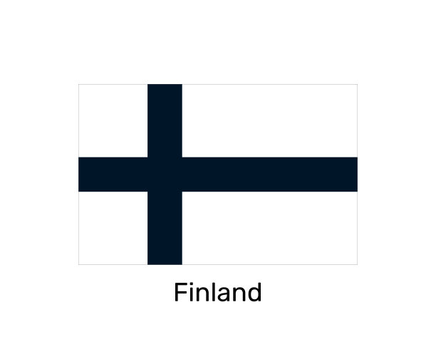 芬兰国旗。国家的象征。芬兰国旗符号图片下载