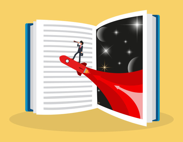 通往知识和专业成长的道路。商人从书本中寻找成功图片下载