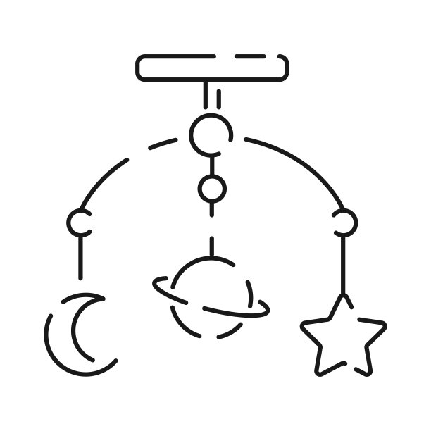 婴儿淋浴线图标设置。包括婴儿、儿童、气球、礼物、装饰、玩具、派对和玩具等图标图片下载