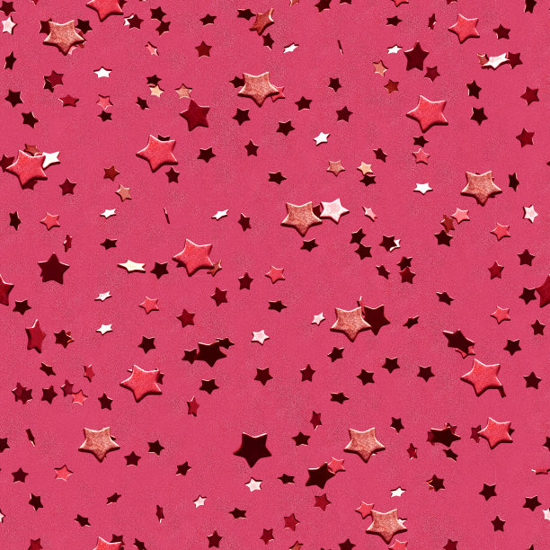 闪闪发光的星星无缝图案。闪亮的节日星星插图印刷，包装纸，纺织品。图片下载