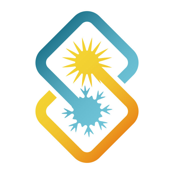 阳光和雪花空调标志图片下载