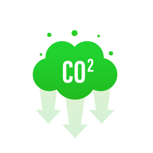 二氧化碳，二氧化碳。矢量图图片下载