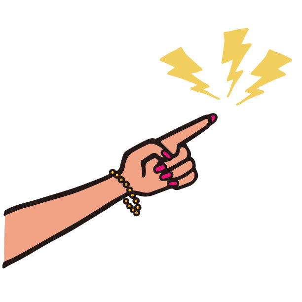 手势指向图像说明材料图片下载