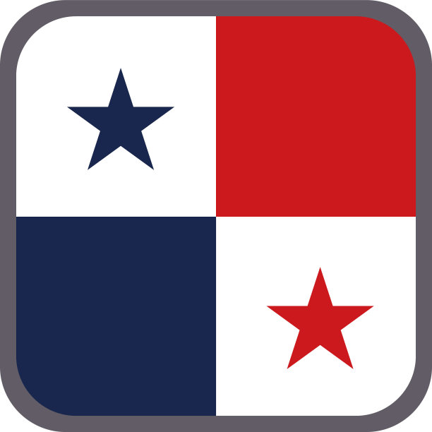 巴拿马国旗矢量插图材料图片下载