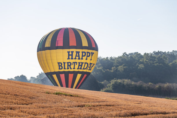 英国生日快乐热气球图片下载