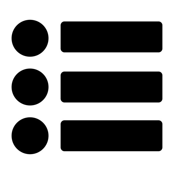 菜单列表矢量图标孤立在白色背景上图片下载