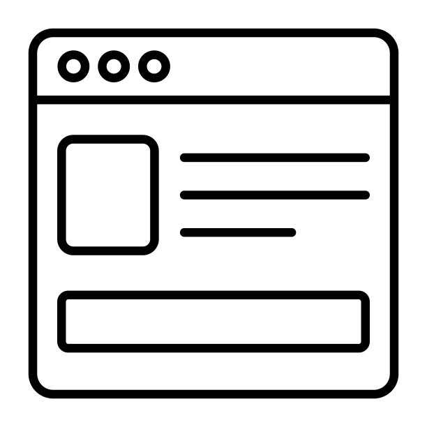 白色背景的网页矢量图标图片下载
