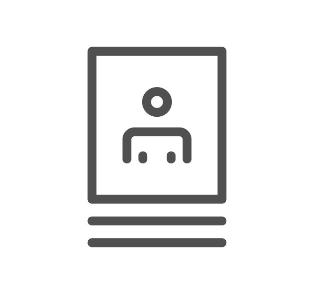 简历和简历自我展示相关的图标。图片下载