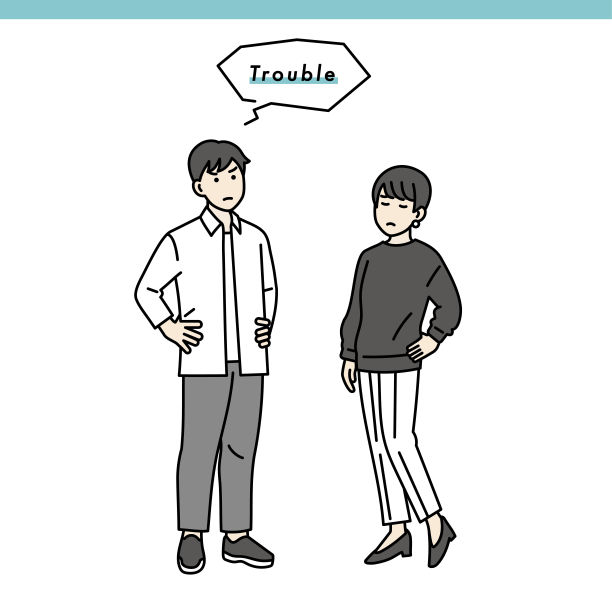 简单的男性和女性消极站姿设置说明材料图片下载