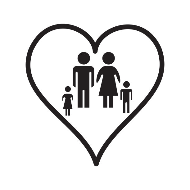 喜爱家庭图标设计，扁平化风格新潮收藏图片下载