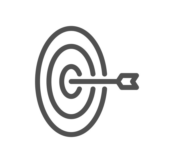 目标和目标相关的图标。图片下载