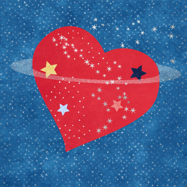 抽象的心脏符号与钢琴键图片下载