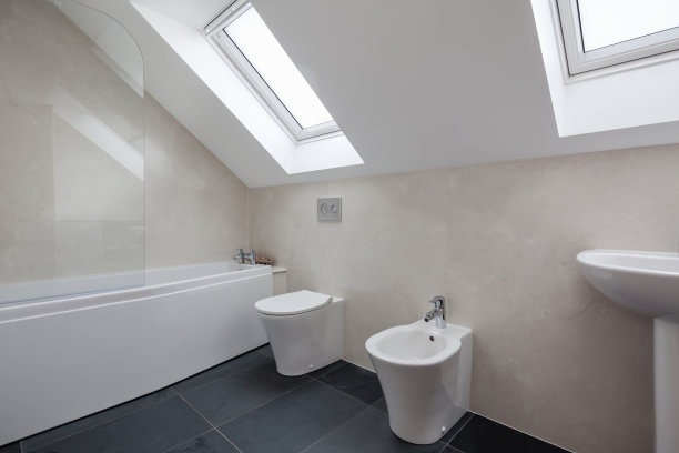 现代阁楼式浴室图片下载