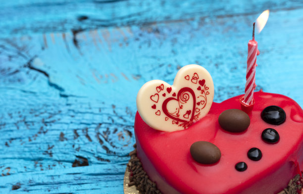 情人节心形蛋糕图片下载