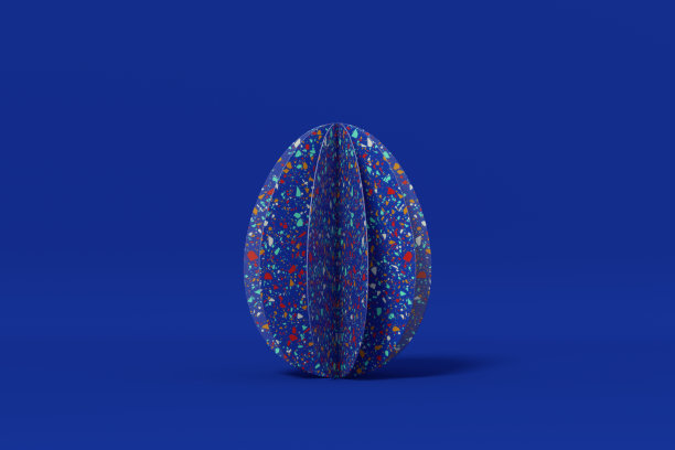 复活节彩蛋纸装饰折纸背景图片下载