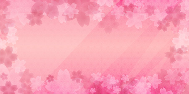 Hemp leaf pattern.　Pink spring color background illustration.图片下载