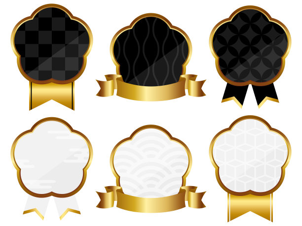 一套6个日式徽标图片下载