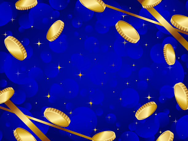 奢侈的背景下降的硬币图片下载