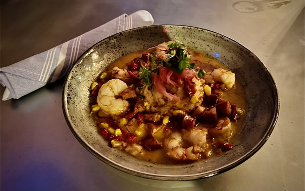 卡罗莱纳低地虾和粗面粉图片下载