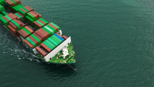 集装箱船运输货物物流进出口货物国际各地包括亚太和欧洲，全球商业和工业交付服务运输船箱-集装箱海运，航海图，图片下载