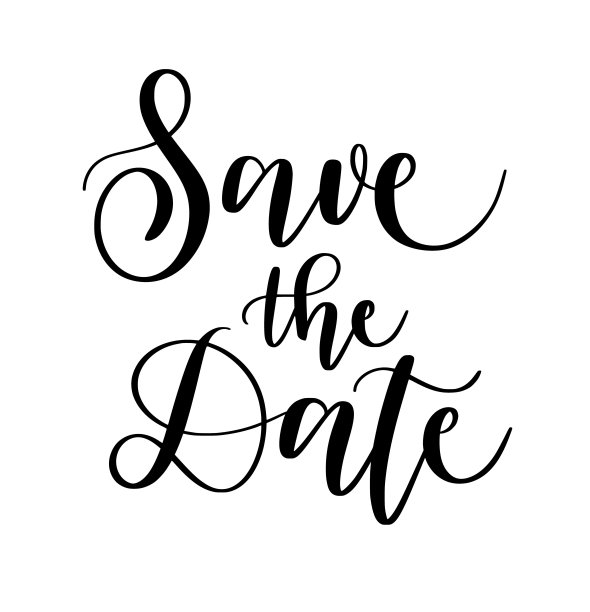 保存日期。可爱的现代书法婚礼接待涂鸦图片下载