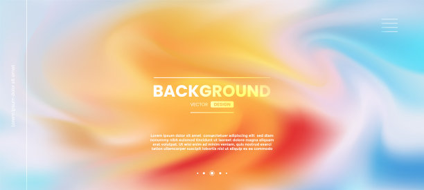 摘要多色模糊梯度流体背景设计图片下载