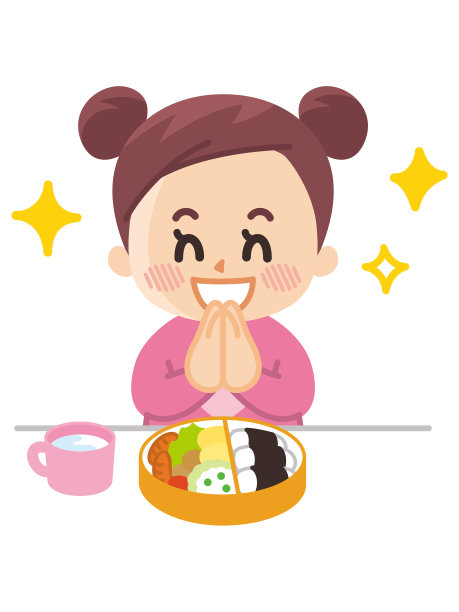 一个女孩正在吃盒饭。图片下载