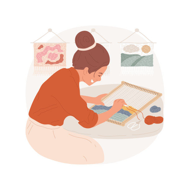 挂毯孤立卡通矢量插图。图片下载