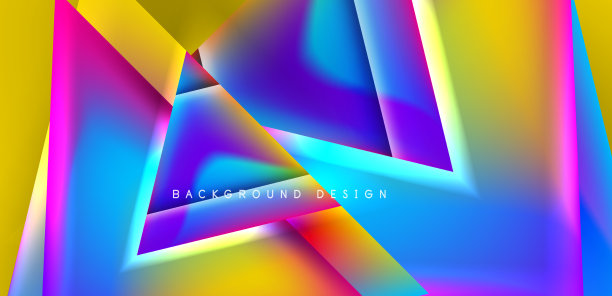 抽象烘焙与重叠三角形和图片下载