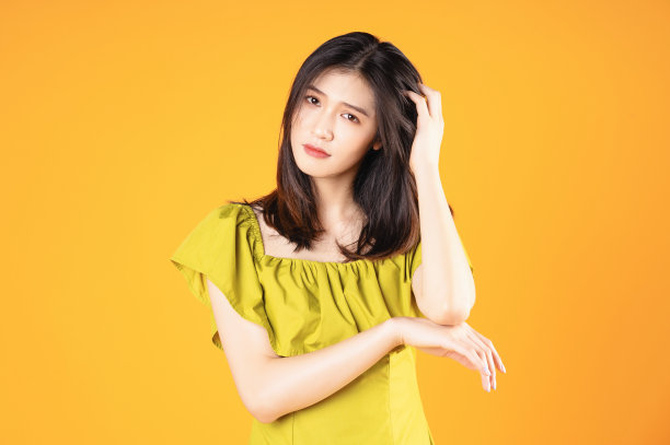 美丽的年轻亚洲女人的背景图像图片下载