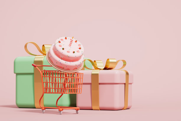 3d渲染生日蛋糕图片图片下载