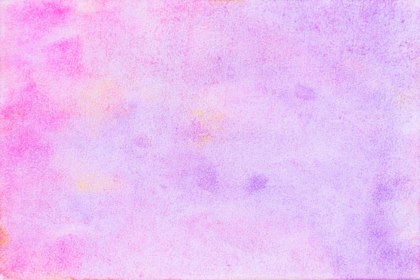 抽象的粉色、黄色和紫色水彩纸纹理背景。图片下载