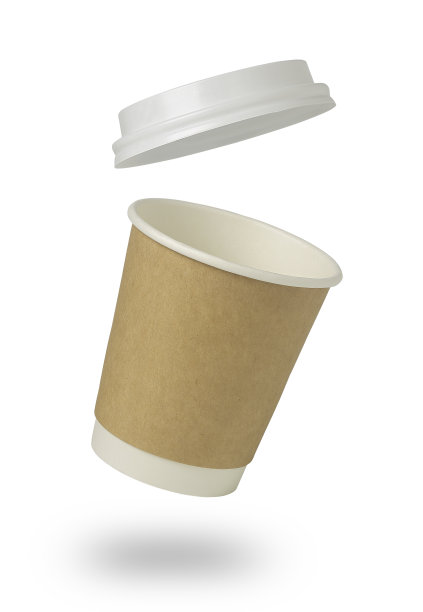 纸杯咖啡飘浮图片下载