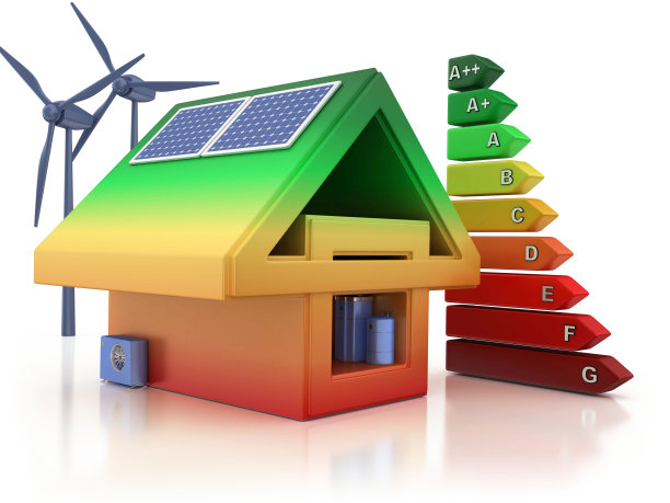 生态住宅与能源效率-绿色能源概念图片下载