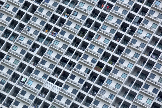 大型公寓楼外部背景图片下载