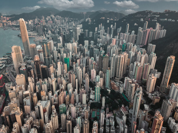 航拍城市照片图片下载