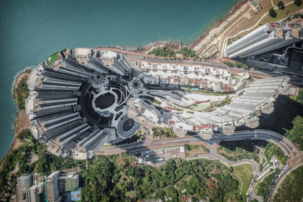 航拍城市照片图片下载