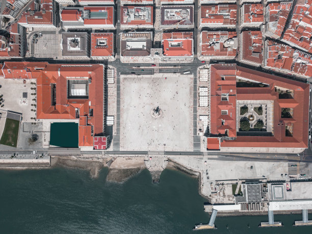 航拍城市照片图片下载