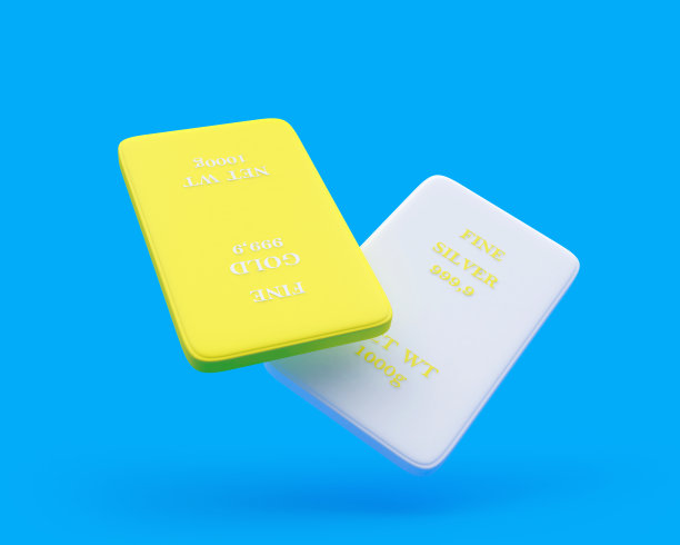 卡通金条和银条图片下载