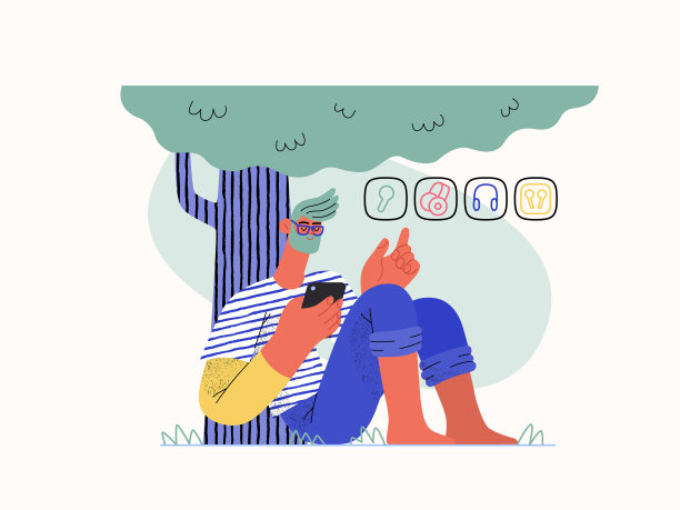 网上购物和电子商务矢量插图系列图片下载