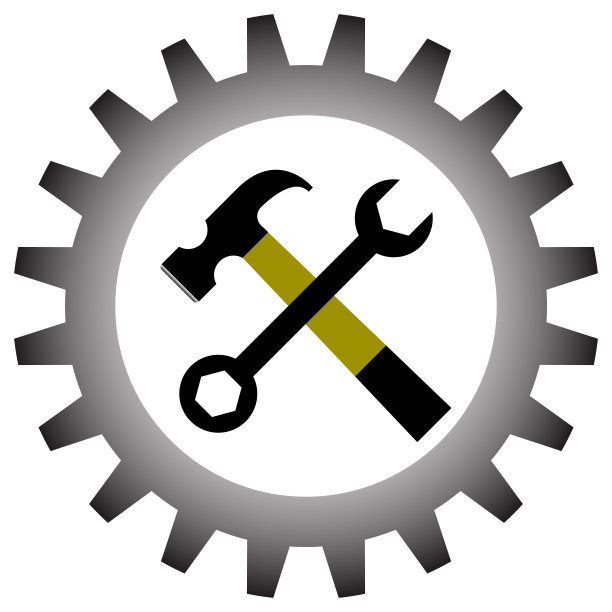 白色背景上的服务工具矢量图标。图片下载