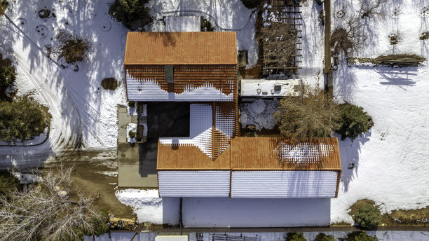 鸟瞰图大单户住宅图片下载